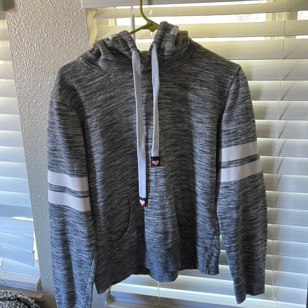 Medium grey love hoodie